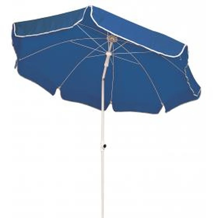 Velco Blue 2m Metal Patio/Garden/Beach Umbrella with Reinforced Ribs