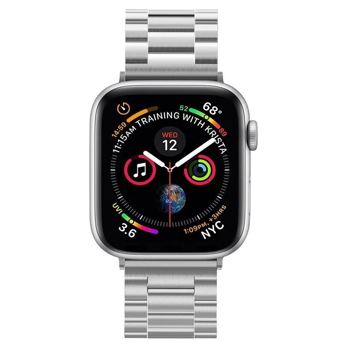 Belt Spigen Modern Fit Band Apple Watch 4/5/6/7/SE/8/9/Ultra 44/45/49mm Silver