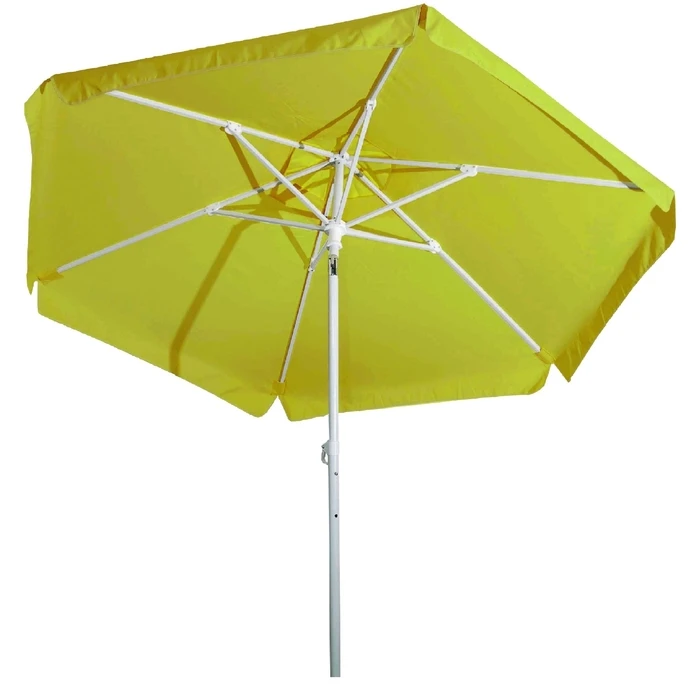 Yellow Heavy-Duty Metal Garden / Beach / Veranda Umbrella 2m (Campus)