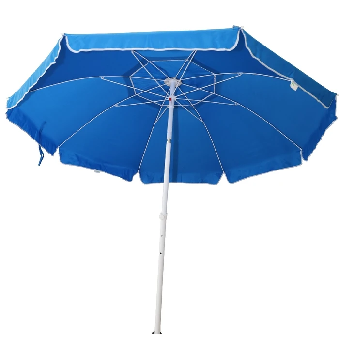 Campus Patio / Garden / Beach Umbrella Blue Reinforced 2m Metal