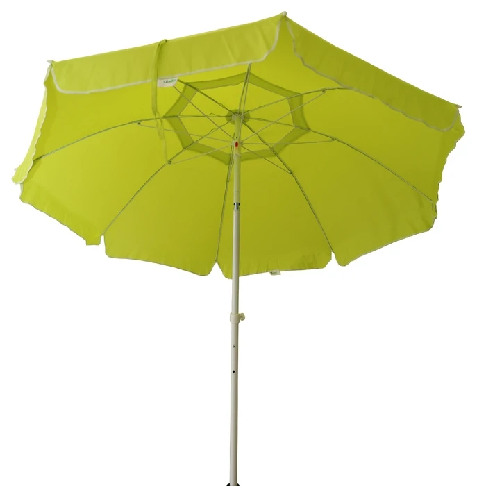 Campus Reinforced Metal Patio/Garden/Beach Umbrella 2m Khaki