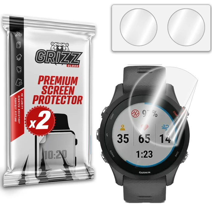 GrizzGlass CeramicFilm Garmin Forerunner 255