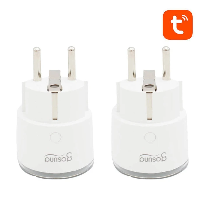 Μονόπριζο Smart plug WiFi Gosund SP111 3680W 16A, Tuya 2-pack