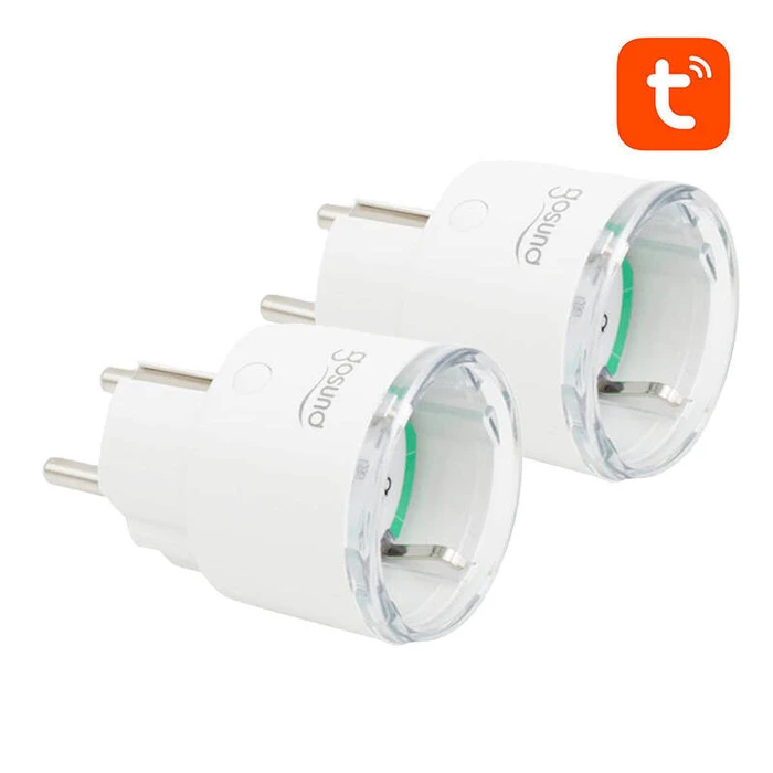 Μονόπριζο Smart plug WiFi Gosund SP111 3680W 16A, Tuya 2-pack
