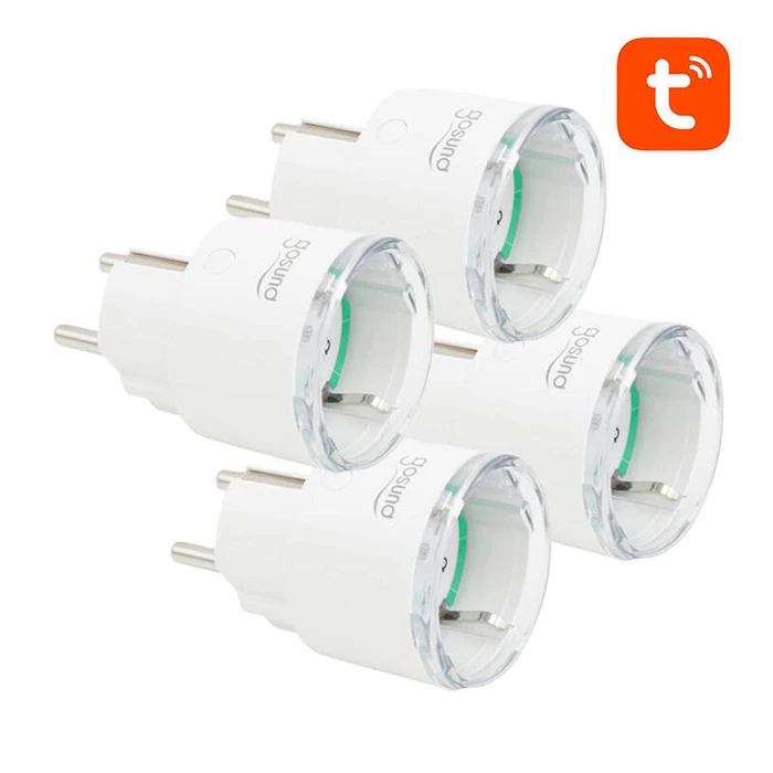 Μονόπριζο Smart plug WiFi Gosund SP111 3680W 16A, Tuya 4-pack