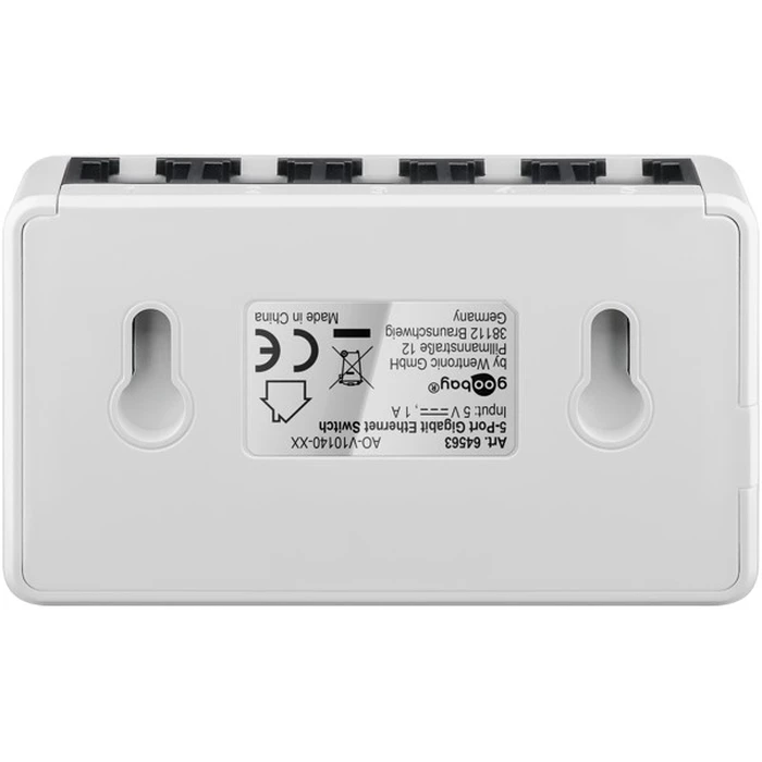 Goobay Gigabit Ethernet Switch 5 Θυρών 64563 - Λευκό