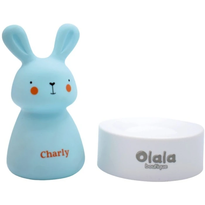 Olala Boutique Charly Bunny Blue LED Kids Decorative Night Lamp 6x5x10 cm