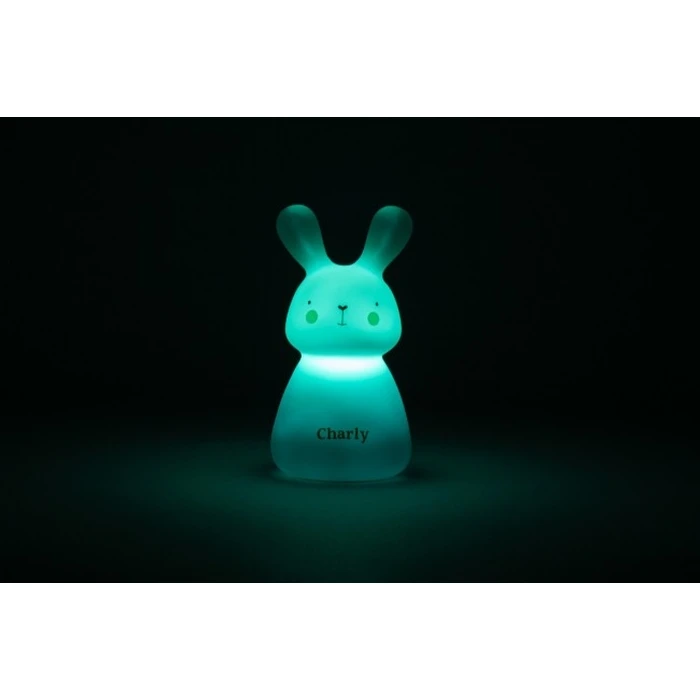 Olala Boutique Charly Bunny Blue LED Kids Decorative Night Lamp 6x5x10 cm
