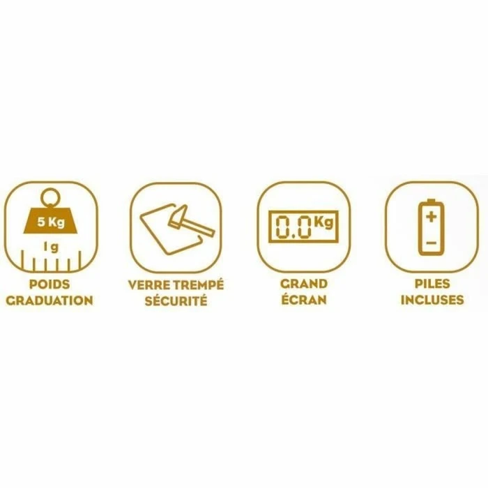 Ζυγαριά Κουζίνας Little Balance Slim Orange 8090 5 kg