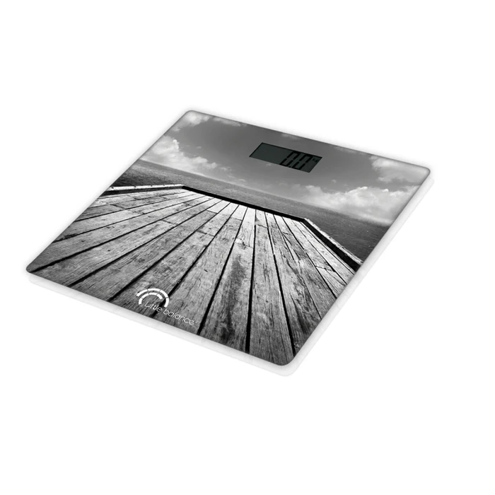 Ζυγαριά Μπάνιου Little Balance Pontoon Καφέ Πολύχρωμο 180 kg 30 x 30 cm
