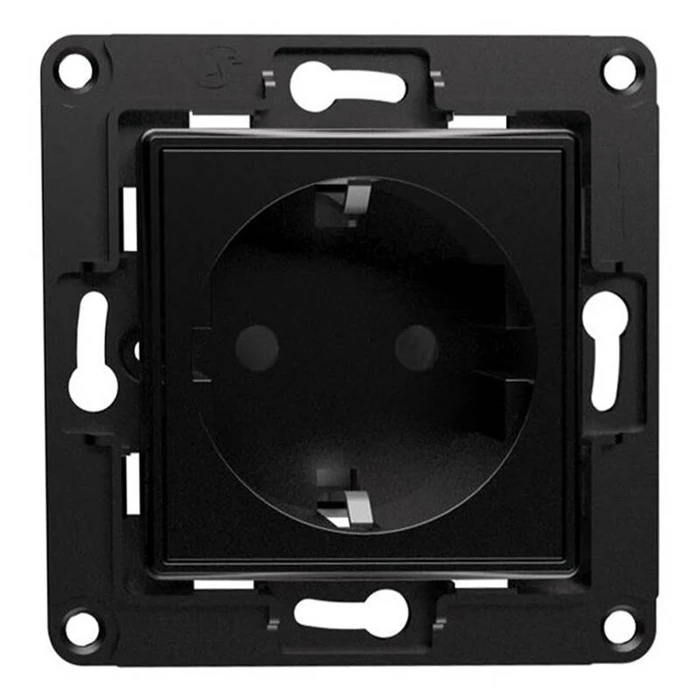 Πρίζα Τοίχου Shelly (Μαύρο)