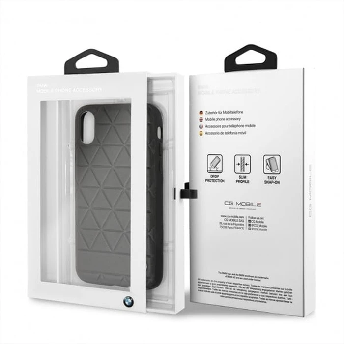 BMW BMHCI65HEXBK Apple iPhone XS Max black hardcase Hexagon
