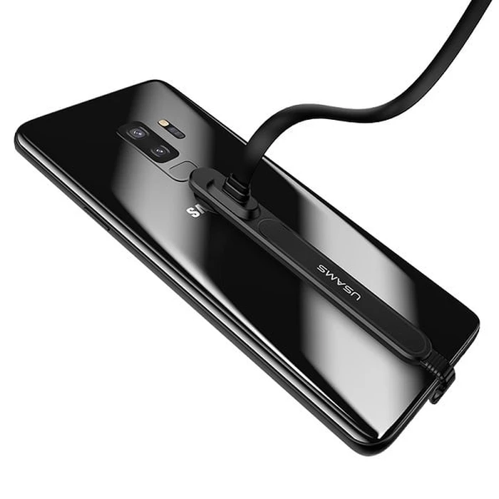 USAMS U9 USB-C 1,5m Flat Cable black (US-SJ236)