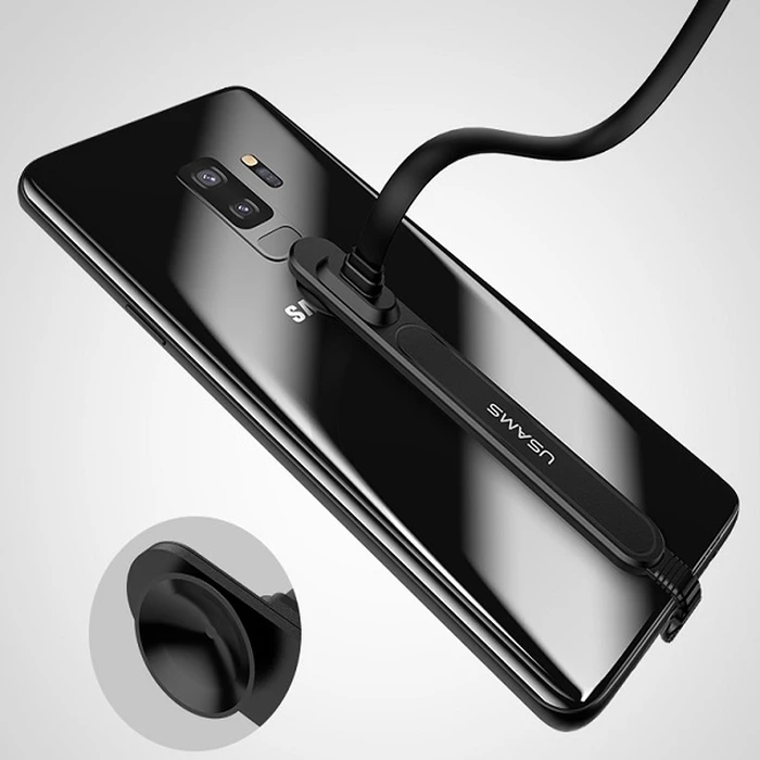USAMS U9 USB-C 1,5m Flat Cable black (US-SJ236)