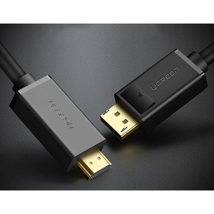 UGREEN DP101 DisplayPort/HDMI 4K 30Hz 32AWG Cable 1,5m black