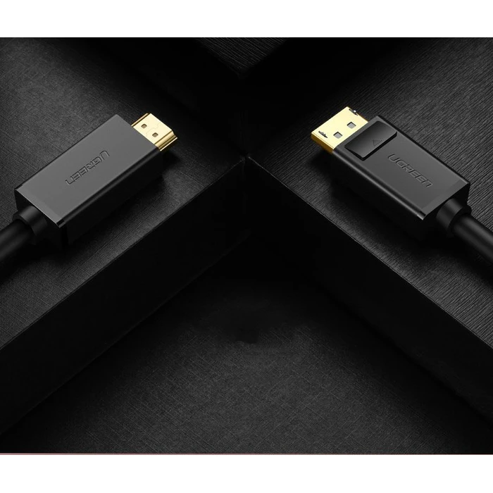 UGREEN DP101 DisplayPort/HDMI 4K 30Hz 32AWG Cable 1,5m black