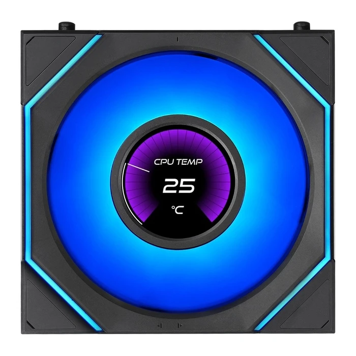 LIAN LI UNI FAN SL INF LCD FLEX - Μαύρο - Ασύρματο 120mm 3τμχ Χωρίς ελεγκτή