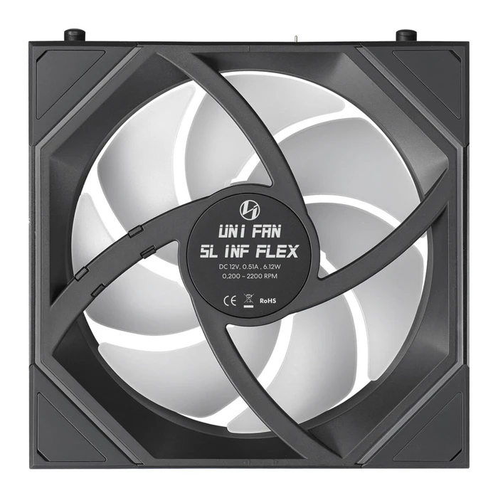 LIAN LI UNI FAN SL INF FLEX - Μαύρος - Ανεμιστήρας Κουτιού 120mm (1 τμχ) - Χωρίς Controller
