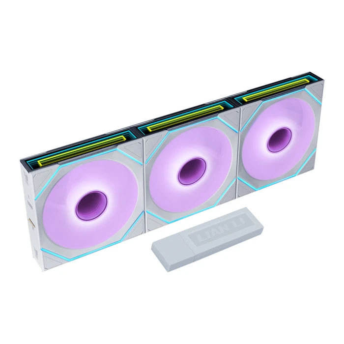 LIAN LI UNI FAN SL INF FLEX - White - Wireless 120mm (3pcs & controller) Case Fan
