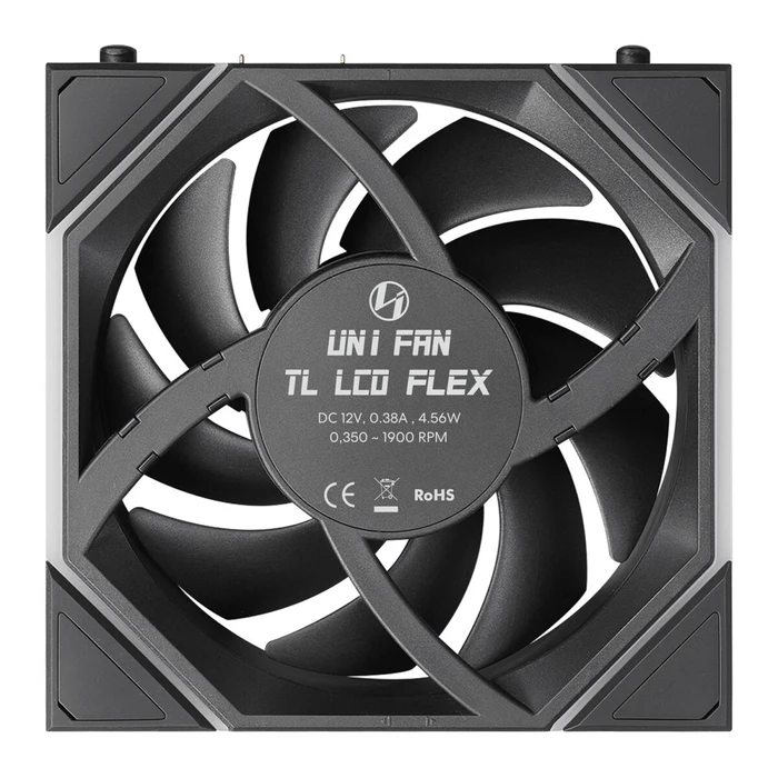 Lian Li UNI FAN TL-LCD FLEX Wireless 120mm Black 3-Pack (Without Controller)