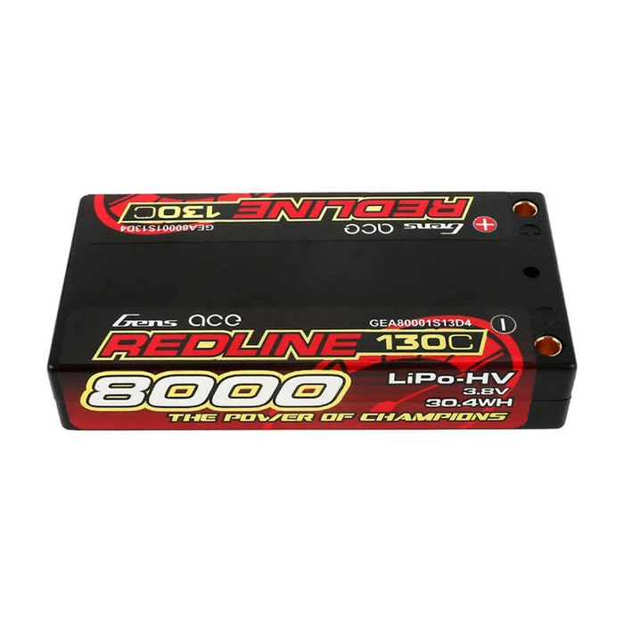 Gens Ace Redline Μπαταρία Li-Po 3.8V 8000mAh 130C 1S (2τμχ)