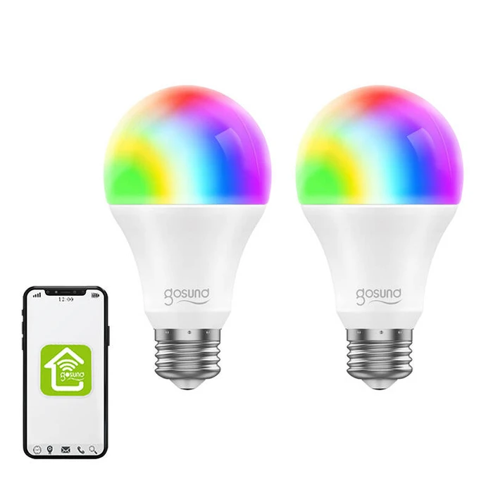 Έξυπνη Λάμπα Gosund WB4-2 Wi-Fi RGB LED, E27, Tuya (2τμχ)