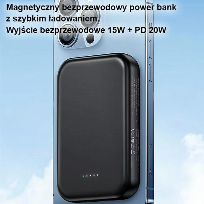 USAMS PB66 Powerbank 10000mAh 20W PD Magnetic Wireless Two-Way Fast Charge white (US-CD180)