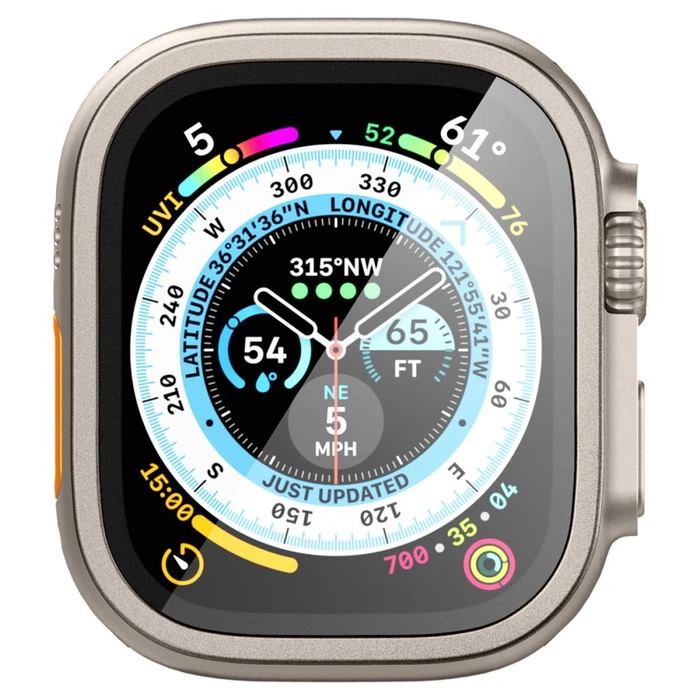 Tempered glass Spigen Glas.tr Slim Pro Apple Watch Ultra 1 / 2 / 3 49mm Titanium
