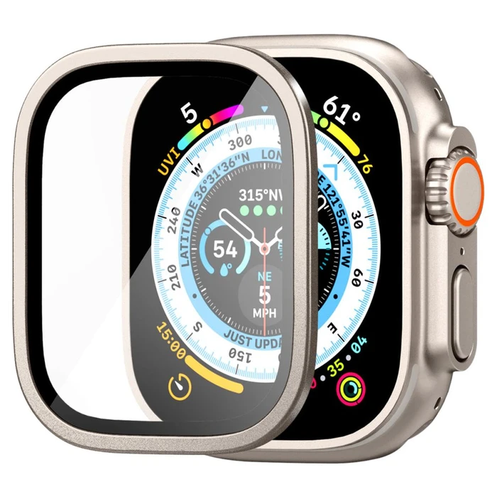 Tempered glass Spigen Glas.tr Slim Pro Apple Watch Ultra 1 / 2 / 3 49mm Titanium