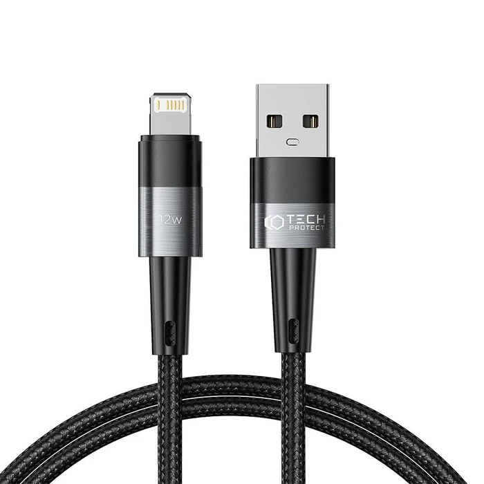 Tech-Protect Ultraboost USB-A/Lightning Cable 12W 2.4A 100cm Grey