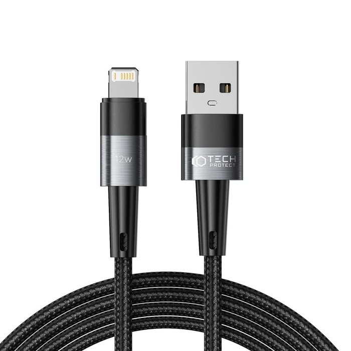 Tech-Protect Ultraboost USB-A/Lightning Cable 12W 2.4A 200cm Grey