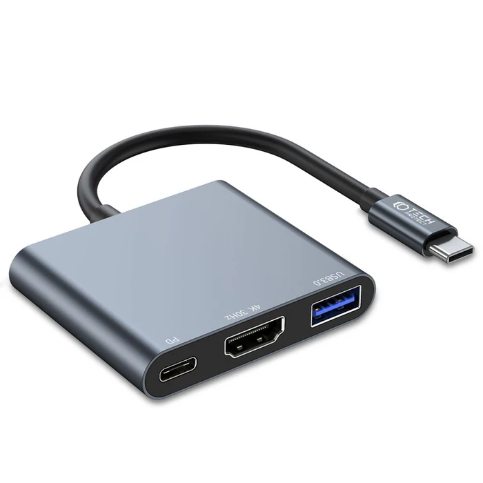 Tech-Protect V1-hub 3in1 Adapter Grey