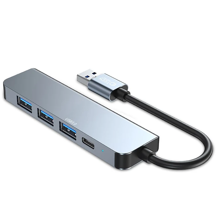 Tech-Protect V0-hub 5in1 Adapter Grey