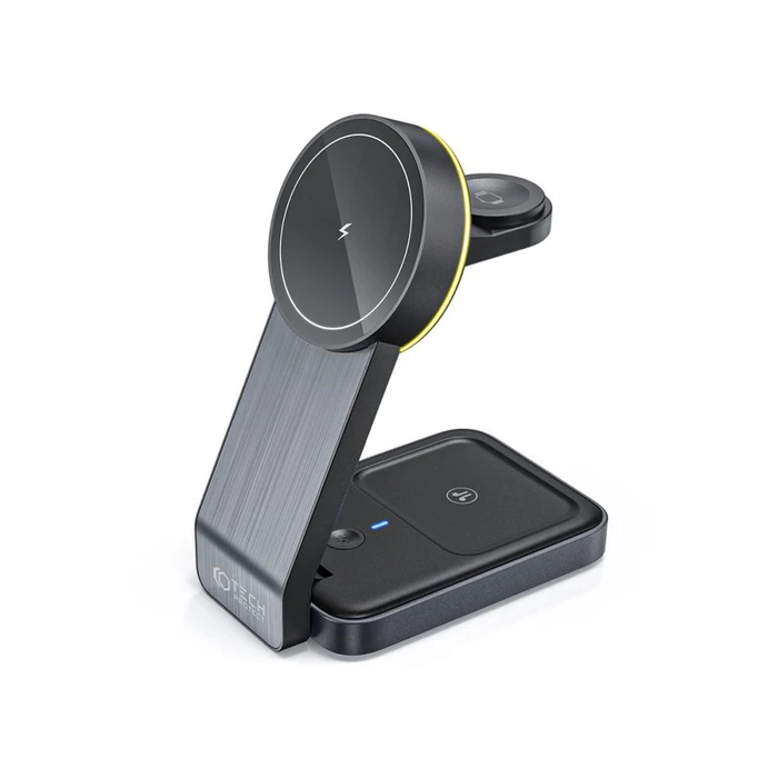 Tech-Protect Qi15W-A28 3in1 Magnetic Wireless Charger MagSafe Black