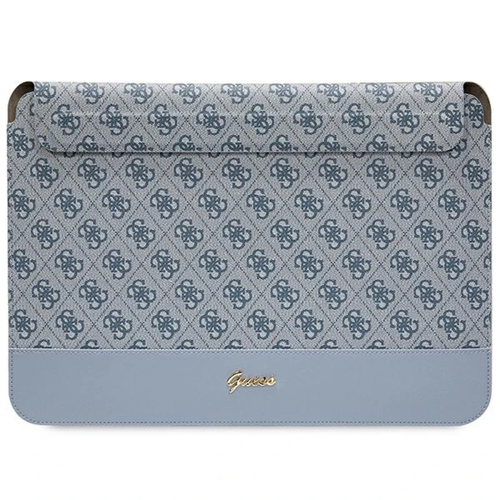 Guess Sleeve GUCS14PS4SGB 14 inch blue 4G Stripe Metal Logo