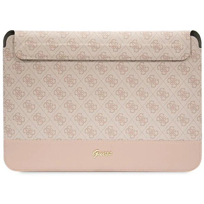 Guess Sleeve GUCS14PS4SGP 14 inch pink 4G Stripe Metal Logo