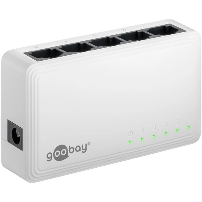 Goobay Gigabit Ethernet Switch 5 Θυρών 64563 - Λευκό