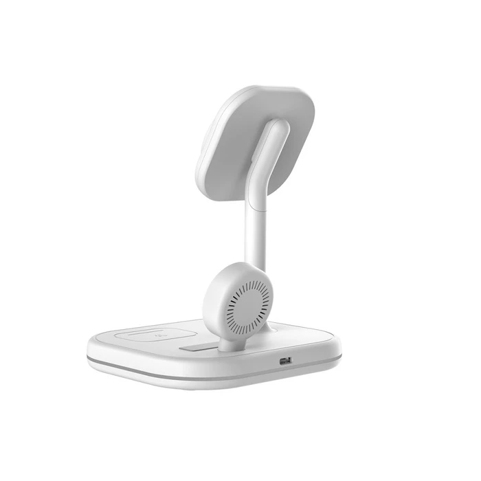 Tech-Protect QI15W-A27 3in1 Magnetic MagSafe Wireless Charger White