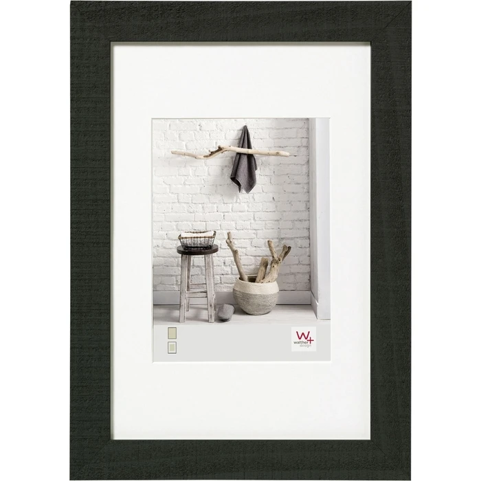 Walther Wooden Picture Frame with Black Frame HO130B (21 x 29.7 cm, A4)