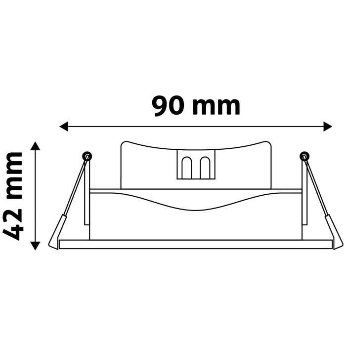 Χωνευτό Σπότ Avide LED 38° Τετράγωνο 7W Ψυχρό 6400K