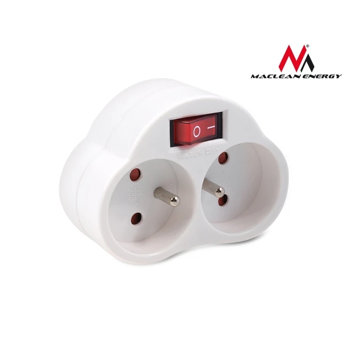 Ταφ Δικτύου Maclean X2 current socket with Energy MCE31 3680W switch