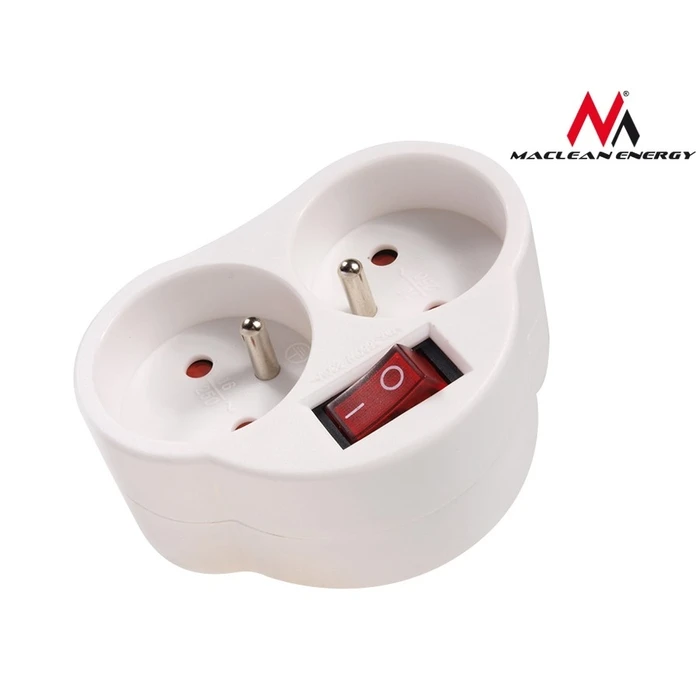 Ταφ Δικτύου Maclean X2 current socket with Energy MCE31 3680W switch