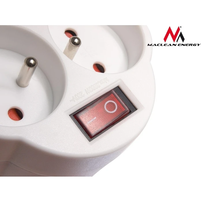 Ταφ Δικτύου Maclean X2 current socket with Energy MCE31 3680W switch