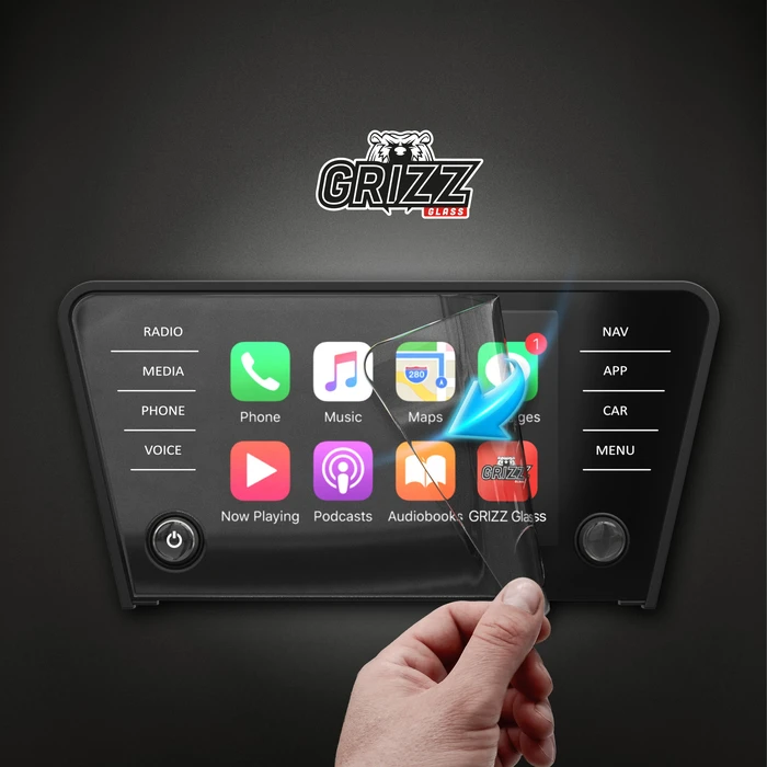 Matte GrizzGlass CarDisplay Protection Skoda Octavia 3 8" Bolero (2017-2020)