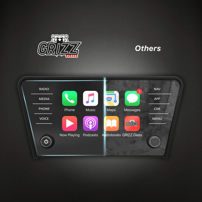 Matte GrizzGlass CarDisplay Protection Skoda Octavia 3 8" Bolero (2017-2020)