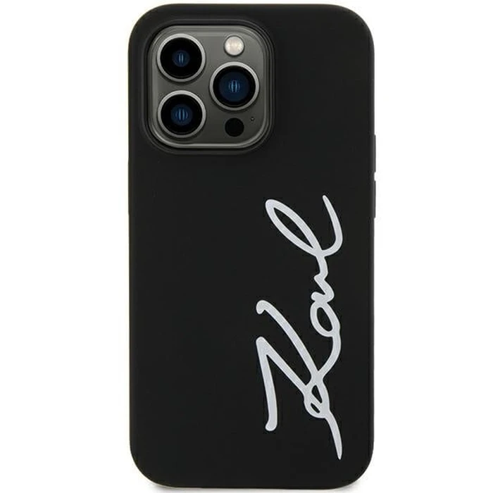 Karl Lagerfeld KLHCN61SKSVGK Apple iPhone 11/XR black hardcase Silicone Signature