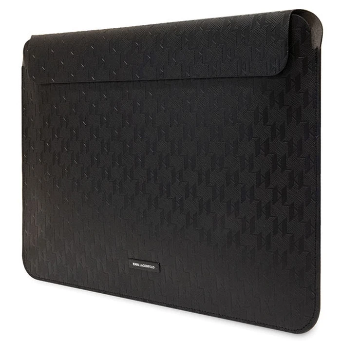 Karl Lagerfeld Sleeve KLCS14SAKLHPK 14 inch black Saffiano Plaque