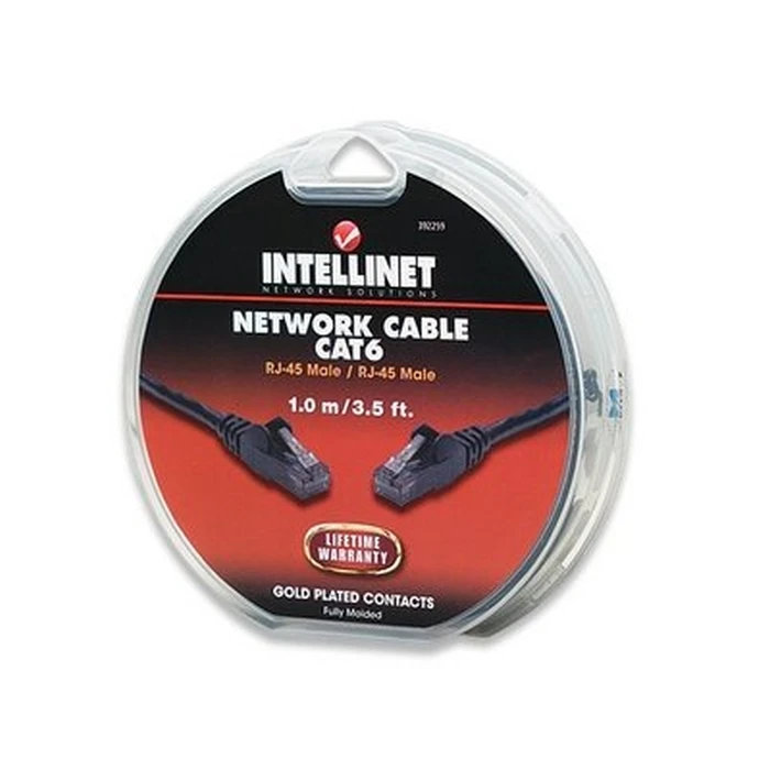 Καλώδιο Δικτύου Intellinet UTP Cat6 1m μαύρο