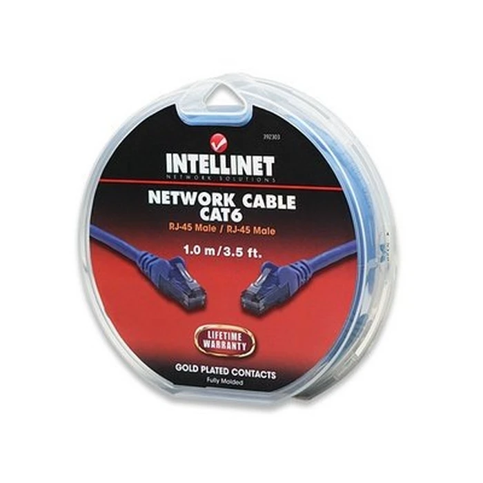 Καλώδιο Δικτύου Intellinet UTP Cat6 1m μπλε