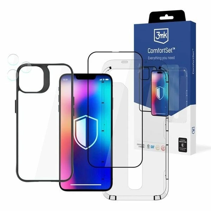 3MK Comfort Set 4in1 Case + Camera Glass + Screen Glass Apple iPhone 13 Pro